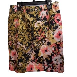 J Jill Floral Skirt Size 4P